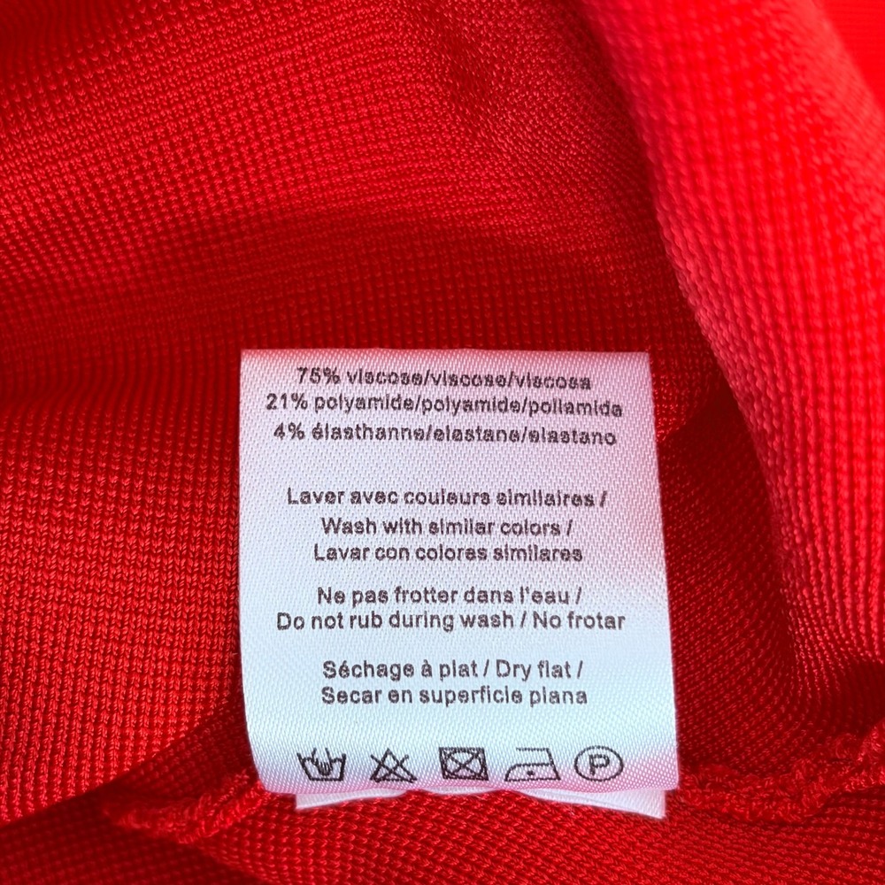 Sandro Paris Red Sleeveless Fit and Flare Knit Dress Open Back Detail‎ Size 2 - Picture 7 of 8